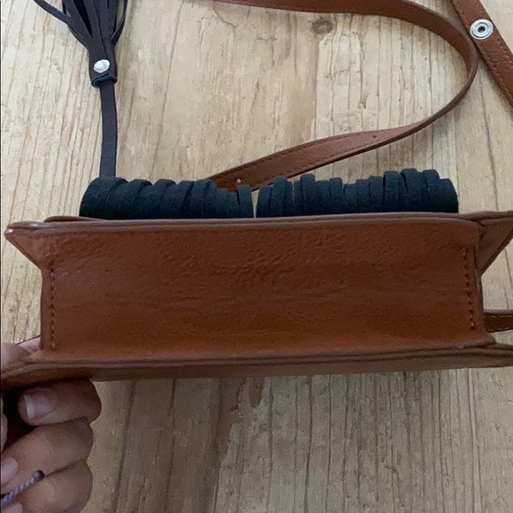 Urban Originals Black Tassel Vegan Leather Purse - Picture 3 of 5